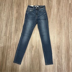 Dark wash garage jeans